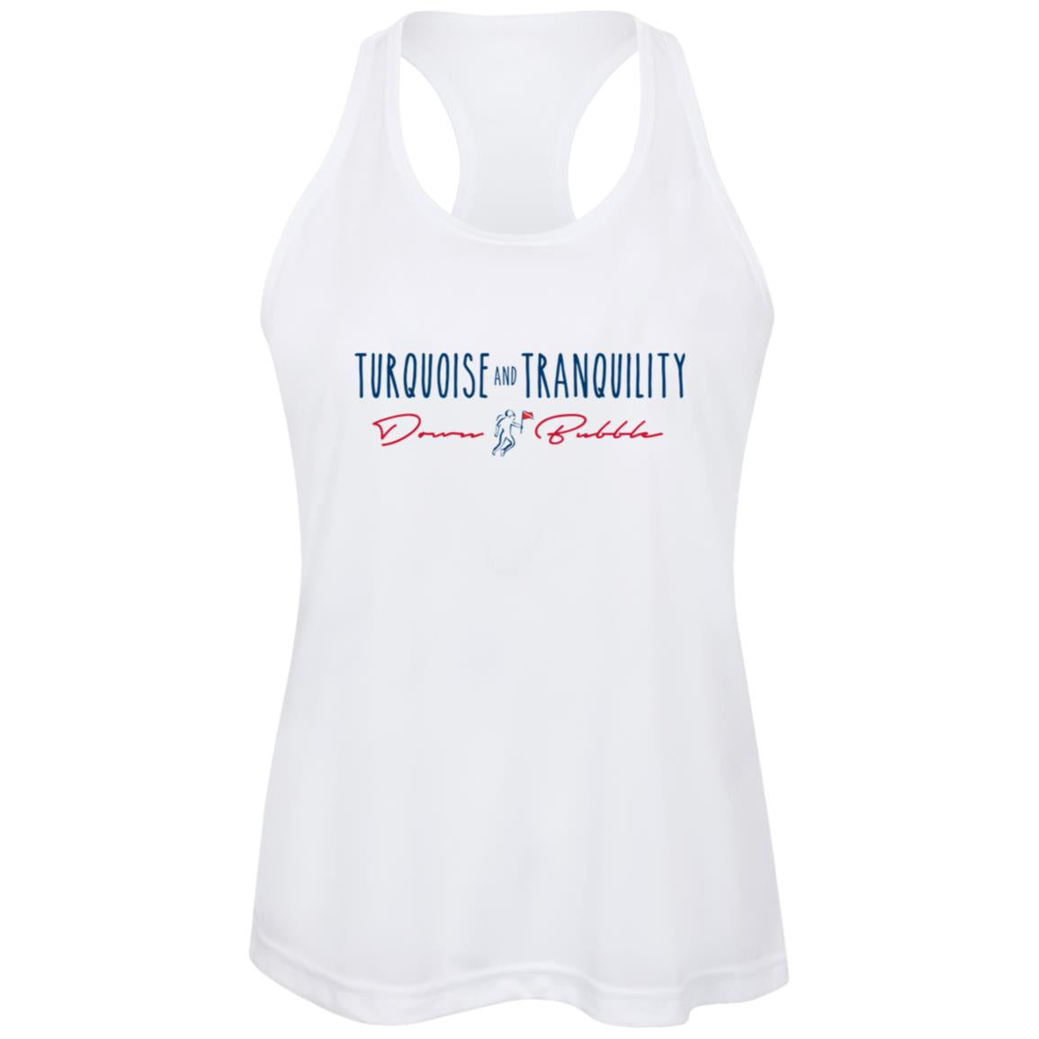 Turquoise and Tranquility - Women's Tank Top (white)